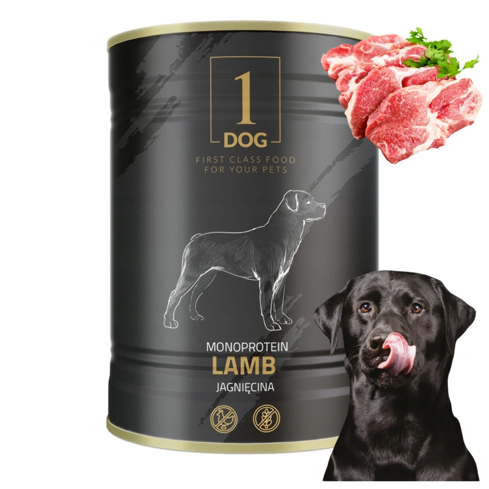 Hundefutter Nassfutter Hund 6x 800g mit Lamm Monoprotein Getreidefrei 1DOG - Bild 4 von 4