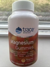 Trace Minerals Magnesium Tangerine Dietary Supplement 120 Gummies