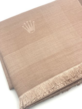 ROLEX  Silk and Cashmere Scarf Wrap in Rose, New in Box