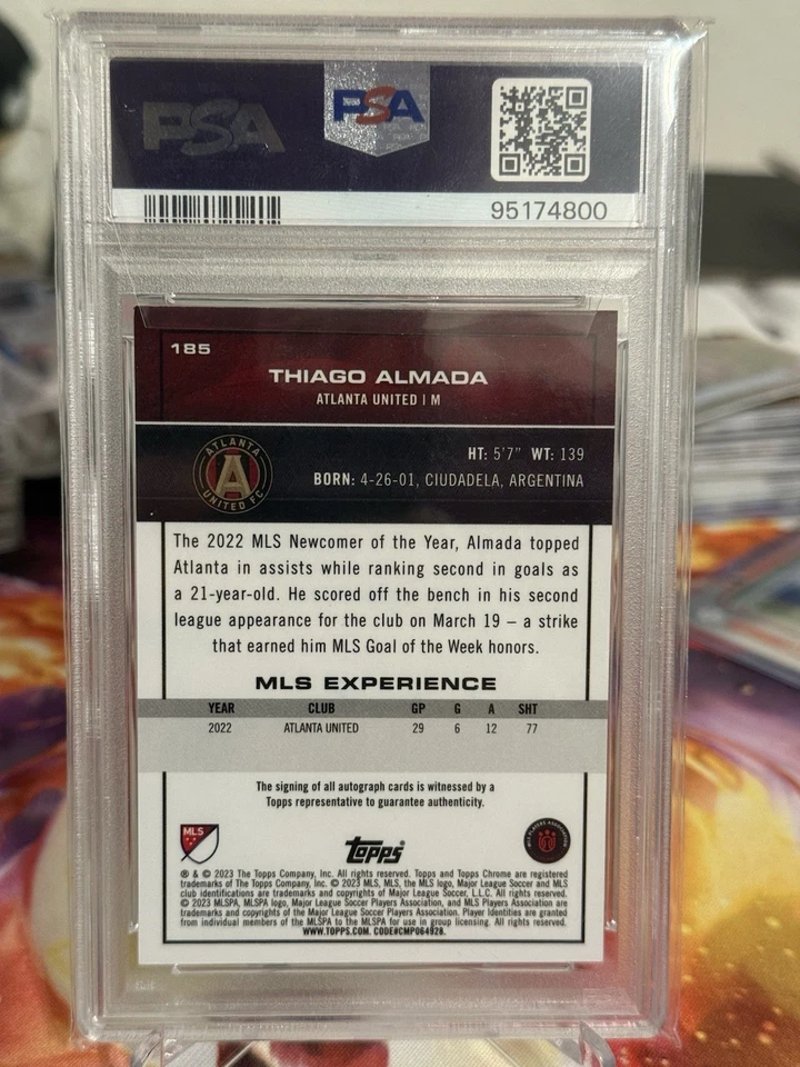 2023 Topps Chrome Thiago Almada red Refractor Autograph /5 - Image 2 of 2