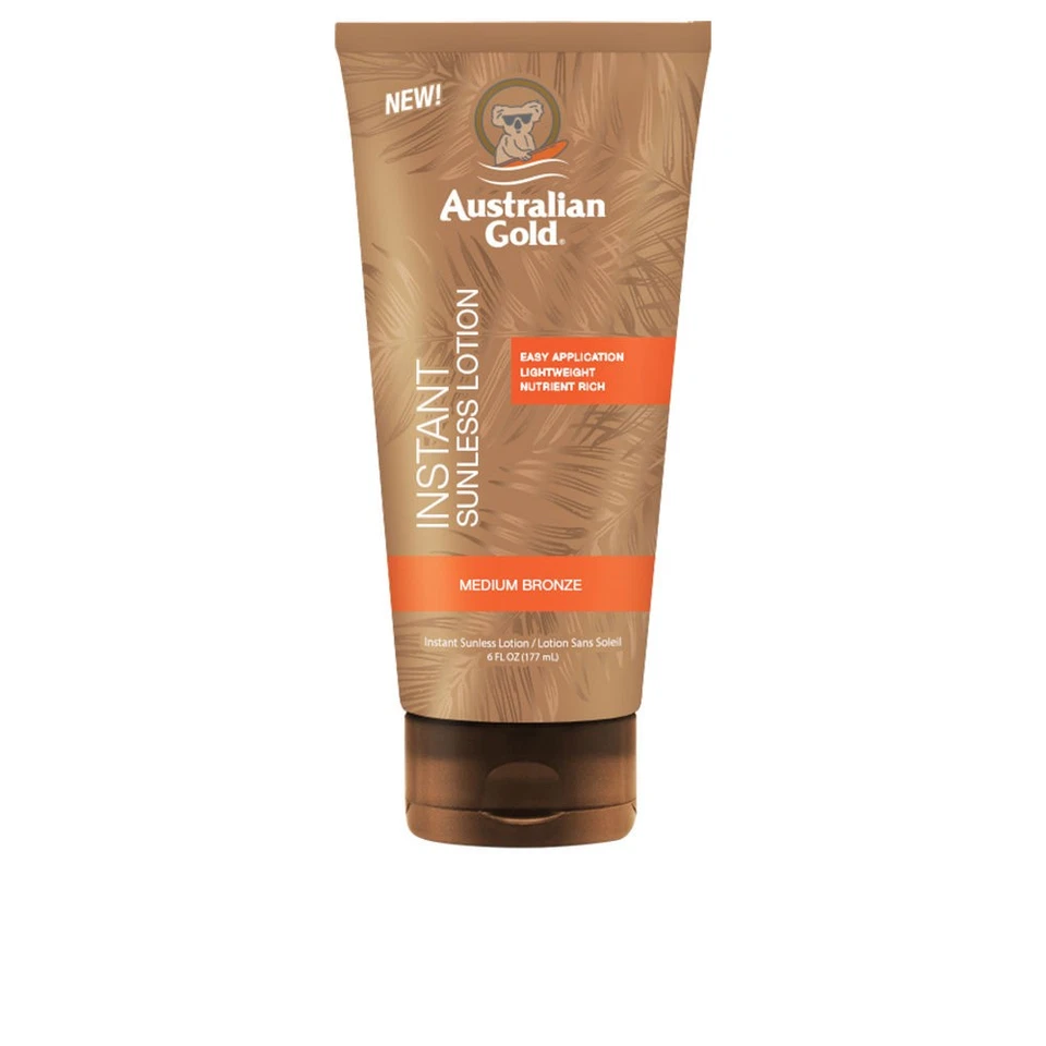 Solar Australian Gold unisex SUNLESS INSTANT rich bronze color lotion 177 ml - Imagen 1 de 1