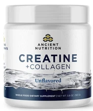 Ancient Nutrition Creatine + Collagen + Electrolytes Unflavored 5.8oz