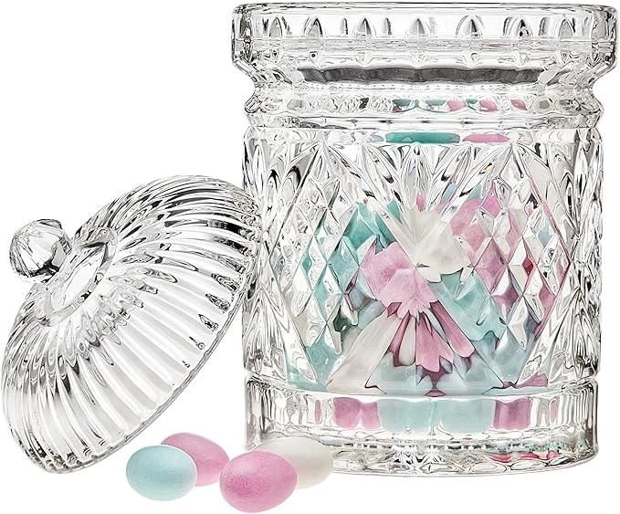 Juego de botes, tarro de almacenamiento de galletas Dublin, tarro básico estilo diamante para el hogar Foto 2 de 3