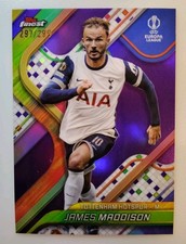 2024-25 Topps Finest Uefa Club Competitions - James Maddison #51 Purple /299