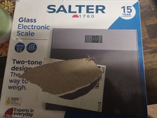 Salter 9206 SVSV3R Glass Electronic Bathroom Scale - Silver