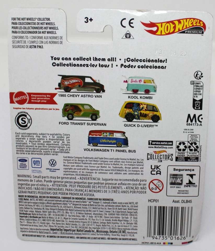 Ford Transit Supervan #HCP01 escala 1:64 Hot Wheels 2023 Master of the Universe Foto 4 de 4