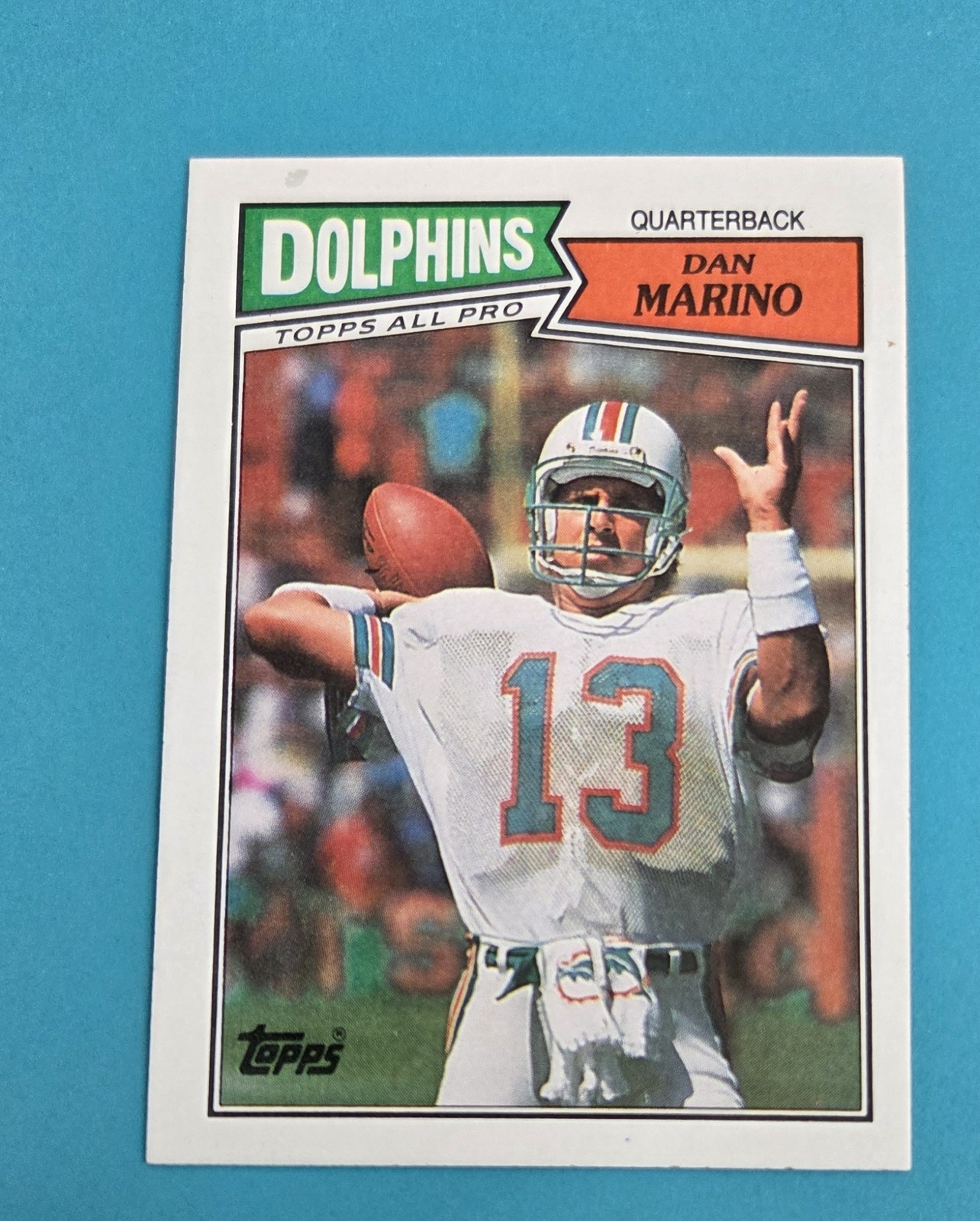 1987 Topps #233 Dan Marino Miami Dolphins FOOTBALL Card E8
