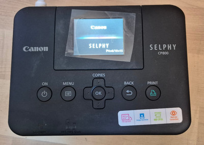 Canon SELPHY CP800 Fotodrucker Postkartendrucker mit Postkarten und 2 Farbpatron