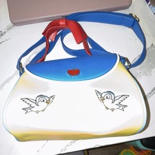 Loungefly Disney Snow White Blue Yellow Birds Rabbit Handbag