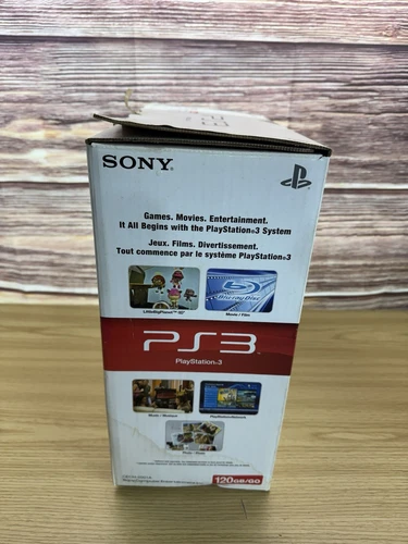 Consola Sony PlayStation 3 Slim 120 GB - Negra PS3 Paquete Probado - Imagen 21 de 24