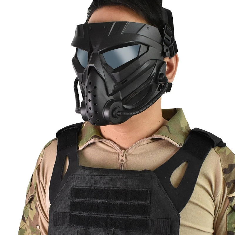 Full Face Protective Mask For Outdoor Sport Paintball Shooting CS Games Gas Mask - Image 4 of 4