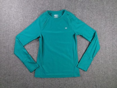 Layer8 Top Women Extra Small Teal Performance Long Sleeve Qwick Dry Athletic 