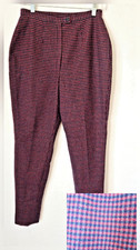 Vintage'70s Pendleton Made in USA Wool Shepherd's Plaid Pant Slim Lined Women 10