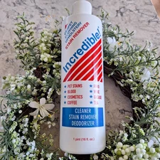 NEW INCREDIBLE Stain Remover 16 Fl Oz Carpet Clothing Upholstery Cleaner 1 Pint