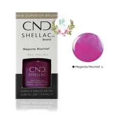 CND Shellac UV Gel Polish 0.25 oz NIB Magenta Mischief