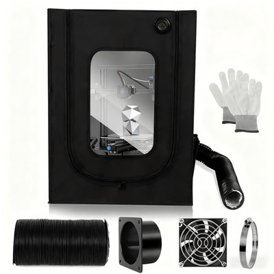 3D Printer Enclosure Tent with Ventilation System & Transparent Windows，Fireproo