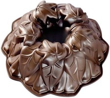 Nordic Ware Harvest Leaves Bundt Pan, Bronze ...