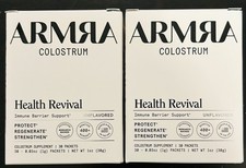 2x ARMRA Colostrum Health Revival Grass Fed, Gut Health 60ct Unflavored Immune