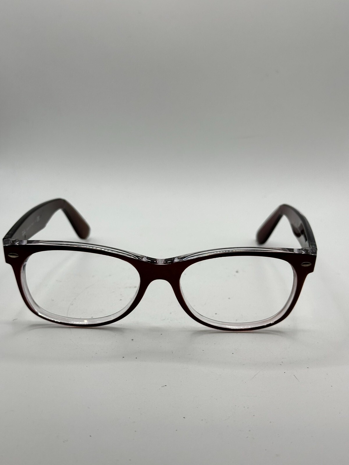 Ray-Ban New Wayfarer RB2132 6145/85 Brown Clear Full Rim Frames Only