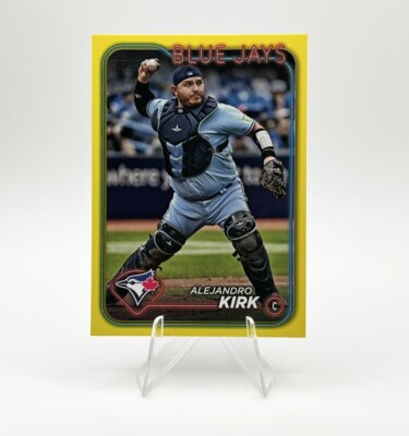 2024 Topps Series 2 Alejandro Kirk Yellow Border Parallel Toronto Blue Jays #655