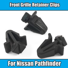 10x Trim Clips For Nissan Pathfinder Grill Grille Front Radiator Grey Plastic
