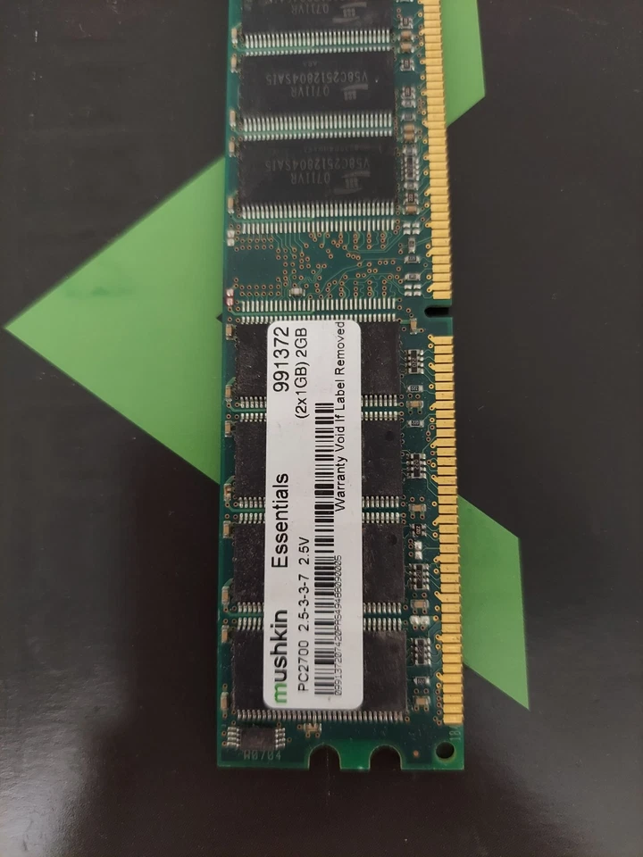Mushkin Enhanced Essentials 1GB 184-Pin DDR SDRAM DDR 333 (PC 2700) - 991372 - Image 3 of 4