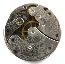 Vintage Waltham Seaside 0s 15J Mixed Hunting Pocket Watch Movement lot.wc