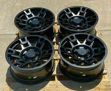 17x9 6x139.7 Et-12 Matte Black Wheels For Toyota Tacoma 4runner 17 Rims Set 4