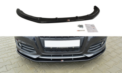 Front Diffuser Diffusor V2 Maxton Design Gloss Black Abs For Audi S3 8P Facelift