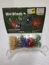 LeeWards MINI WHEELS Makes 6 STUNNING Christmas Sequin Bead Vtg Ornament Kit NOS