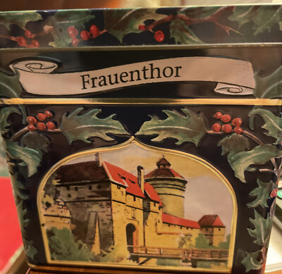 Vintage Lambertz Burg Vom Hallertor Music Box Tin