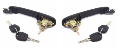 für VW SHARAN Bj. 1995-2010 2x TÜRGRIFF AUßEN GRIFF LINKS RECHTS + SCHLUSSEL NEU