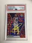 2019-20 MOSAIC STEPHEN CURRY RED REACTIVE AUTOGRAPH CARD PSA DNA YELLOW INK MVP