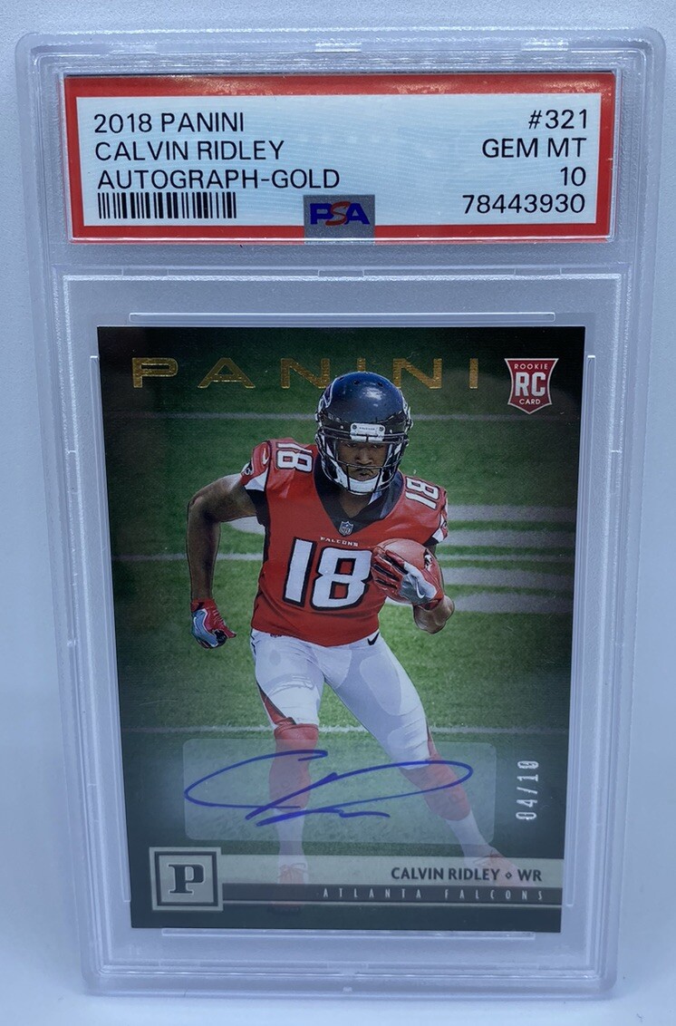 Calvin Ridley Panini #321 Autograph-Gold