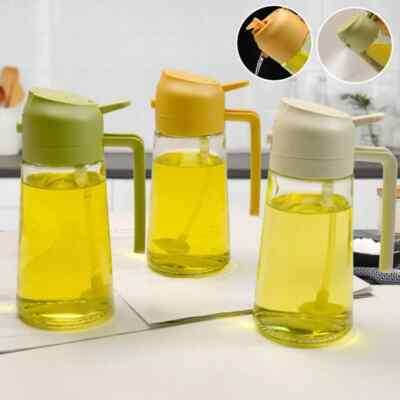 Glas 2 in1 Öl flasche Sprüh ölsp ender Speiseöl-Sprüh flasche DE