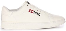 Diesel S-Athene Low Lace Up D Logo Side Mens Sneaker In White UK 6 - 12