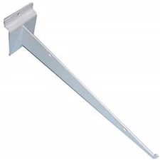 New 10" Slatwall Knife Shelf Brackets With Lip - White 10 pcs