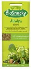 (31,02 EUR/kg) Rapunzel Alfalfa Luzerne bioSnacky 12x40g, BIO Keimsaat
