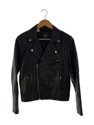 ART COMES FIRST RIDER JACKET DOUBLE RIDERS 36 LEATHER Black Used 