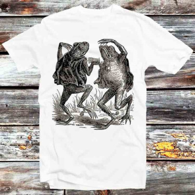 T-Shirt Dancing Frog Toad Demons Withells Japanese Art B343
