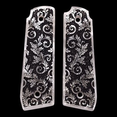 Pearl Floral Scroll Ruger Mark IV 22/45 Grips MK 4