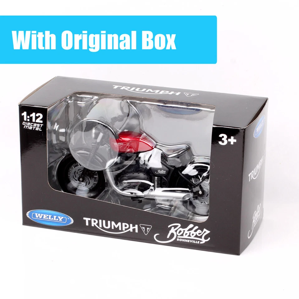 Welly 1/12 Scale Triumph Bonneville Bobber Motorcycle Model Diecast Toy Bike New - image 2 of 4