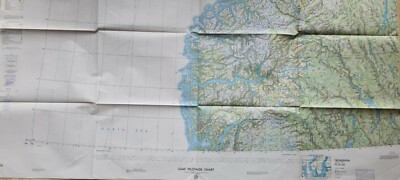 USAF Navigationskarte 60er Jahre PC-D-2A Trondheim, Norwegen-Schweden