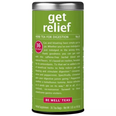 The Republic of Tea - Get Relief - Herb Tea for Digestion 36 Tea Bags