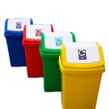 50 Litre Flip Top Lid Recycling Bin