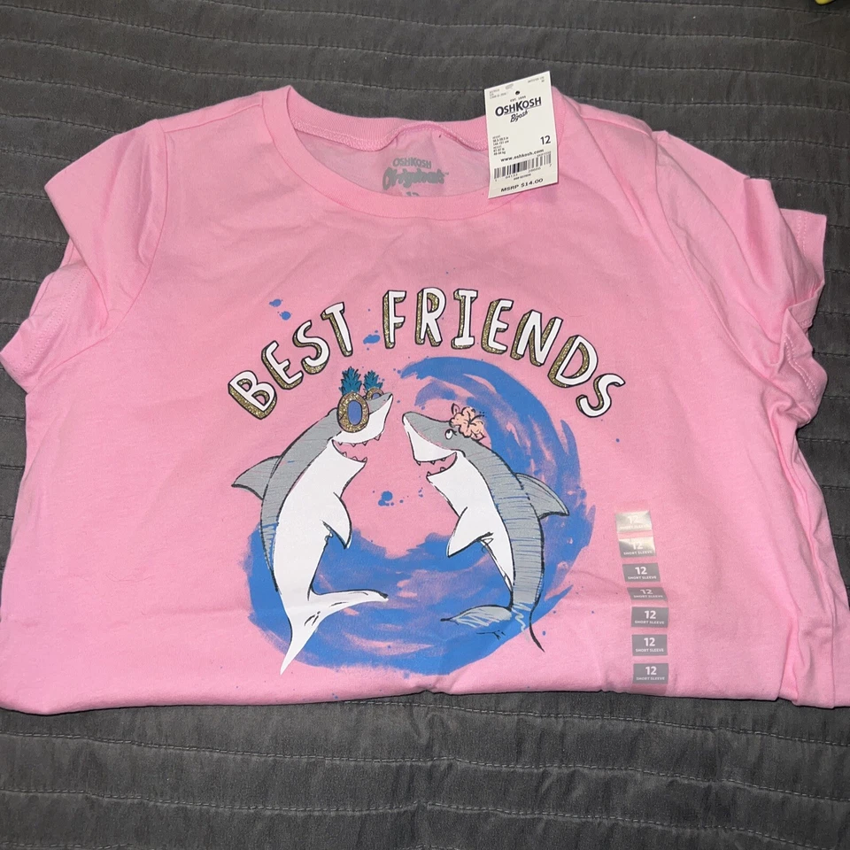 (NWT) Lot Of 2 GIRLS TSHIRTS- Size 12 - Osh Kosh & Gap - Image 2 of 4