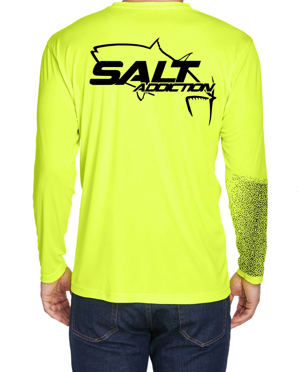 Salt Addiction t shirt long sleeve microfiber performance uv rated fishing