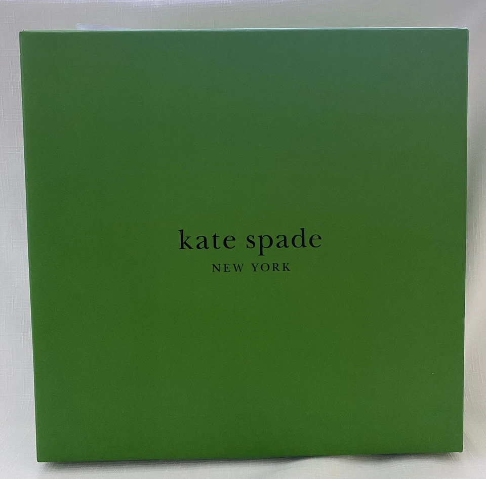 Set Of 4 KATE SPADE NEW YORK  MAKE IT POP DINNER PLATE 10.25"  Black & Gold NEW - Image 2 of 4