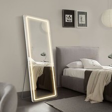 Full Body LED Lighted Mirror Mirror Full Length Free Standing Floor Mirror