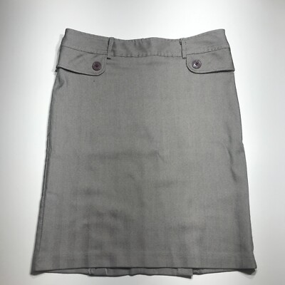 LUXE by NYC Design Co. Size 8 Brown White Straight Patterned Career Double Vent